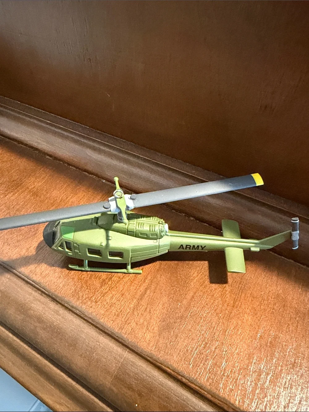 Hallmark green Army Huey helicopter keepsake ornament